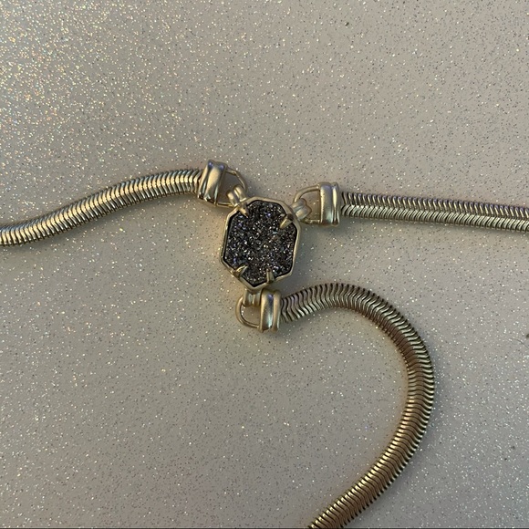 Kendra Scott Starla- gold with platinum drusy - Picture 2 of 8